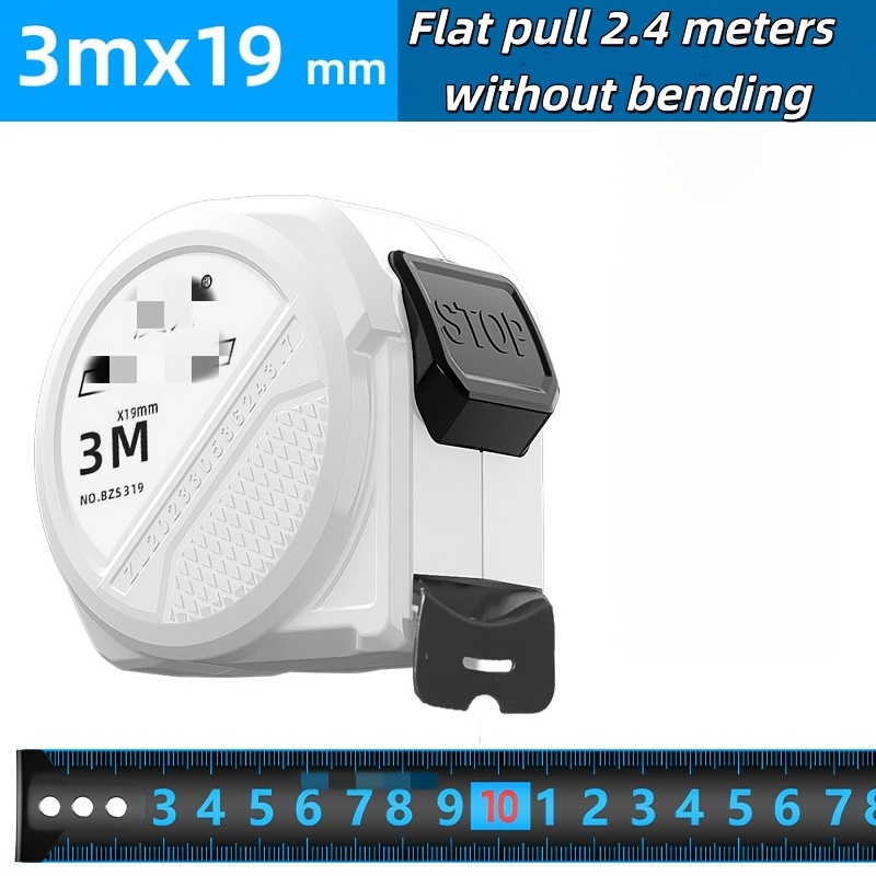 TEMU Cinta métrica de acero de 5/3 metros de , cinta métrica de precisión resistente al , cinta métrica portátil para cuerpo y tela, adecuada para