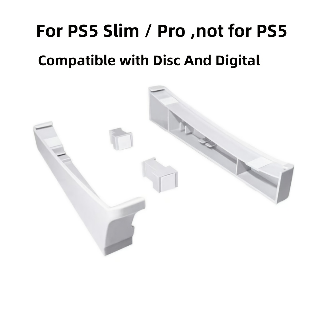 Univerzalno vodoravno stojalo, primerno za konzole Sony PS5 Slim / Pro Ultra-Thin - Izdelano iz ABS materiala, združljivo z diskovnimi in