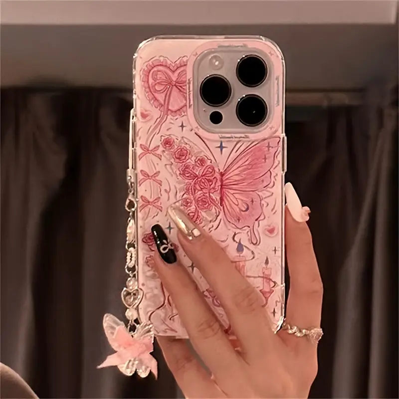 y2k cute bowknot rose pink phone case 16 15 - Temu y2k cute bowknot rose pink phone case 16 15 - Temu