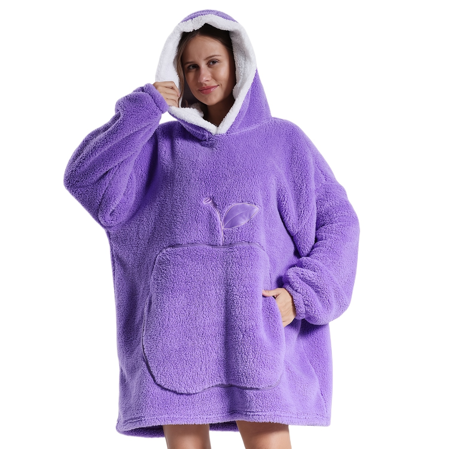 Coperta indossabile oversize, felpa coperta