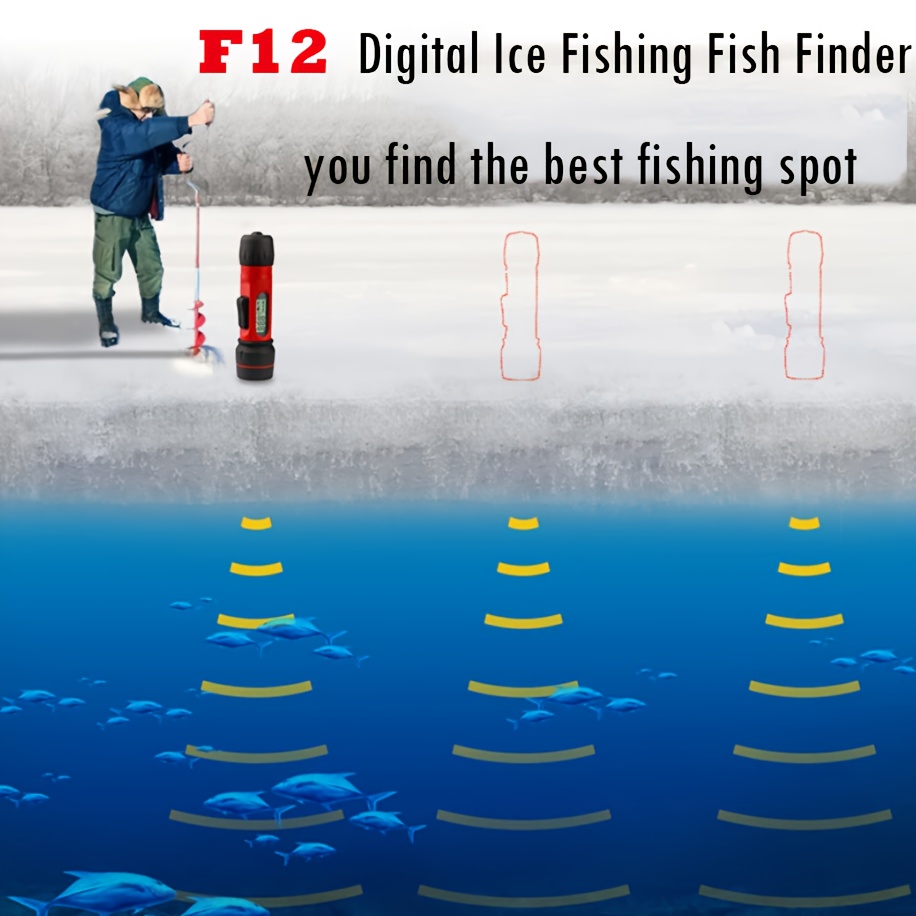 portable digital fish finder ice fishing featuring a - Temu
