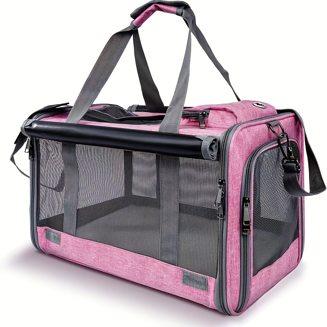 TEMU Large Cat Carriers, Dog Soft Sided Carriers, Airline Approved Travel For Large & Medium Cats And Small Dogs, Comfortable, Durable, Pet Privacy