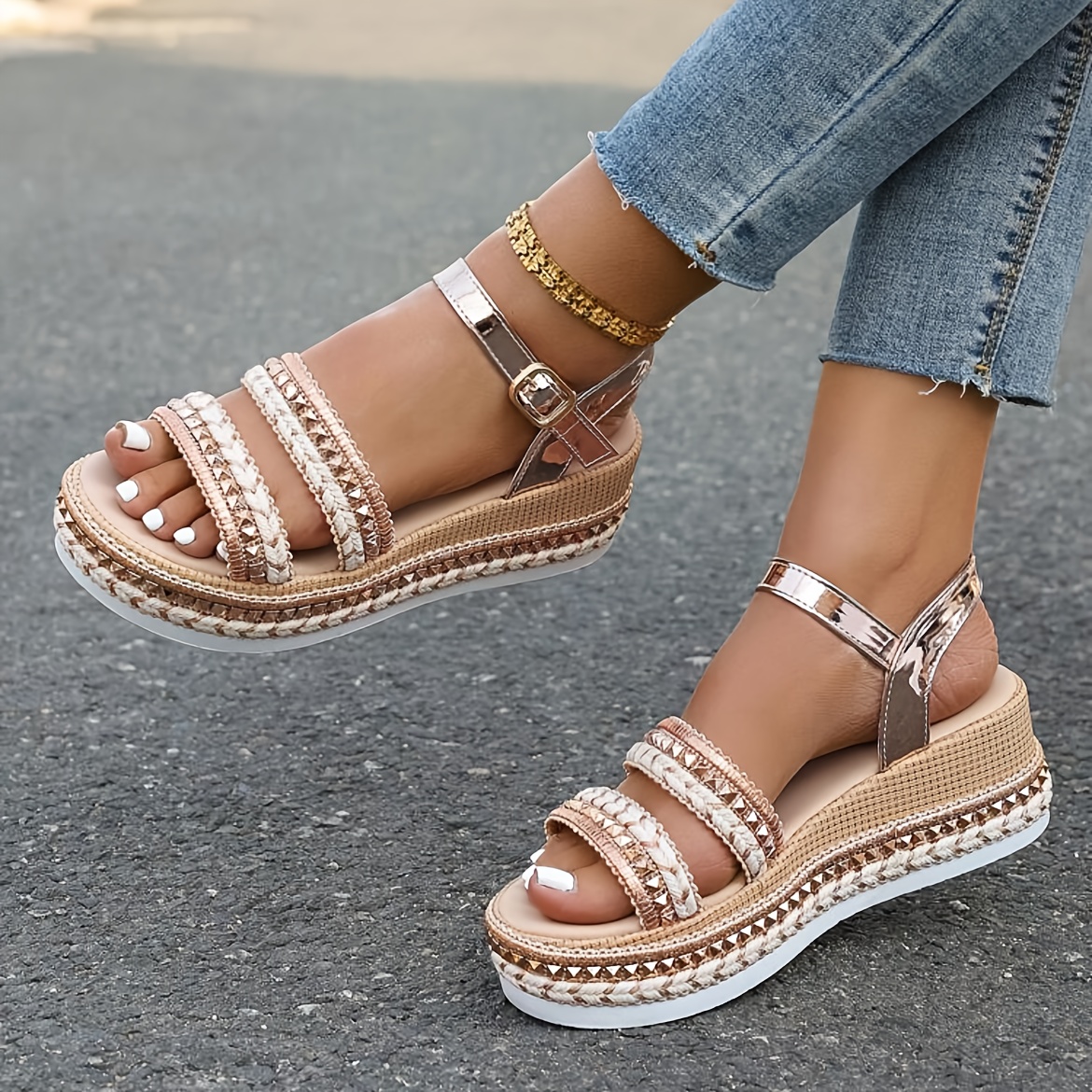 WOXIHUAN Sandali Ortopediche Estive Moda Donna Pantofole Punta Aperta Zoccoli Comode Plateau Ciabatte Antiscivolo Scarpe Spiaggia Sandali Donna Estive Con Zeppa Eleganti 121983450