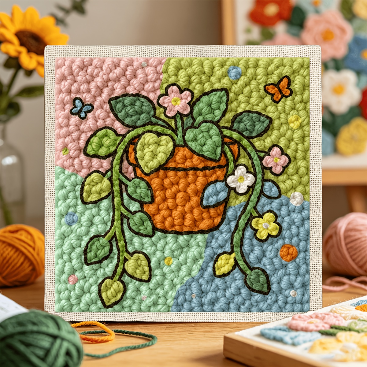 Complete Punch Needle Embroidery Starter Kit for Adults & Beginners