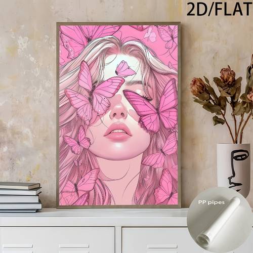 2d flat 2d flat 2d flat hard modern minimalist womens canvas printed poster modern wall art decoration painting kitchen bedroom bathroom toilet living room office home decoration