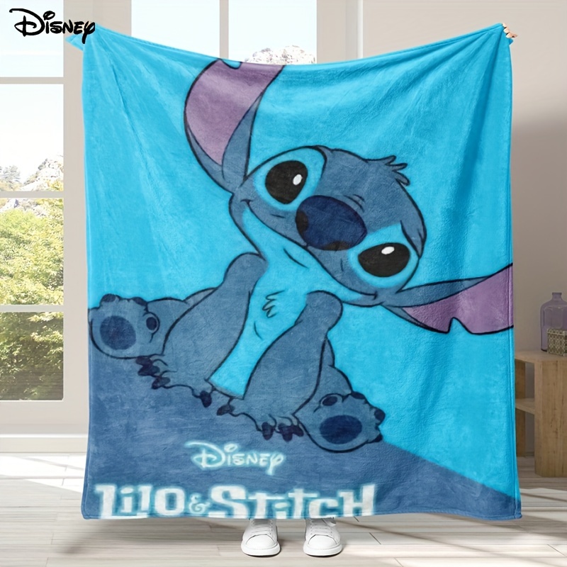 

1pc Disney Stitch Blanket, Super Soft Fluffy Flannel 4 Seasons Lightweight, Sofa Living Room Blanket