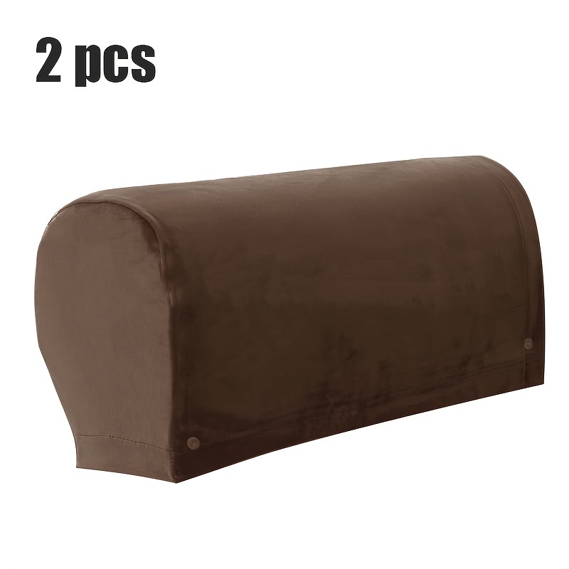 TEMU Collection Of 2 Elastic Armrest Covers Made Of Soft Velvet, Designed To Be Washable And Protect Furniture From Stains. Arm Covers Are Suitable