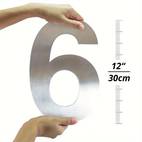 duży numer domu ze stali nierdzewnej 12 cali (30 cm) adresowa tabliczka z cyframi #0-9 do garażu i ogrodu