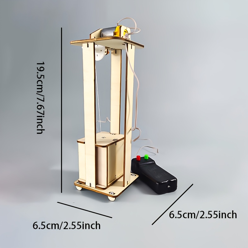 Wooden Elevator Model Kit STEM Science Experiment Hobby Cultivation Material