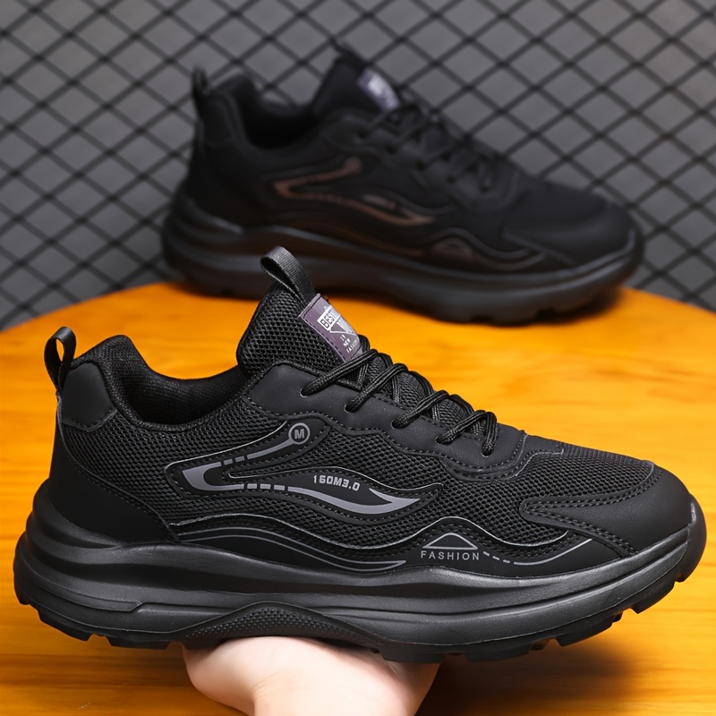 TEMU Men's Sports Casual Shoes With Mesh Upper, Breathable, Soft Sole, Lightweight Running Shoes