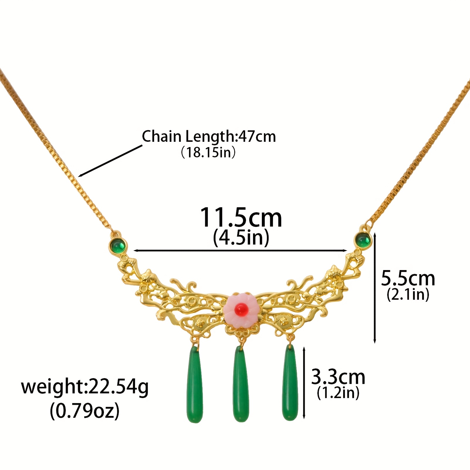 TEMU Ensemble de collier et de boucles d'oreilles en cristal vert élégant avec un métal doré - Idéal pour les jeux de rôle et le port , pour la
