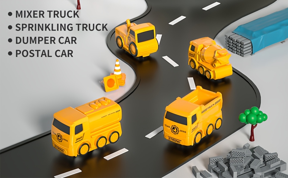 Race Car Tracks Toys for Boys, Car Rescue Adventure Toys Toys for 3 4 5 6 Year Old Boys