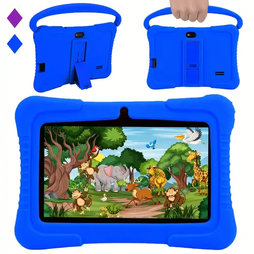 kids tablet 7 inch tablet pc 2gb 32gb rom safety eye protection screen wifi games app tablet with silicone case
