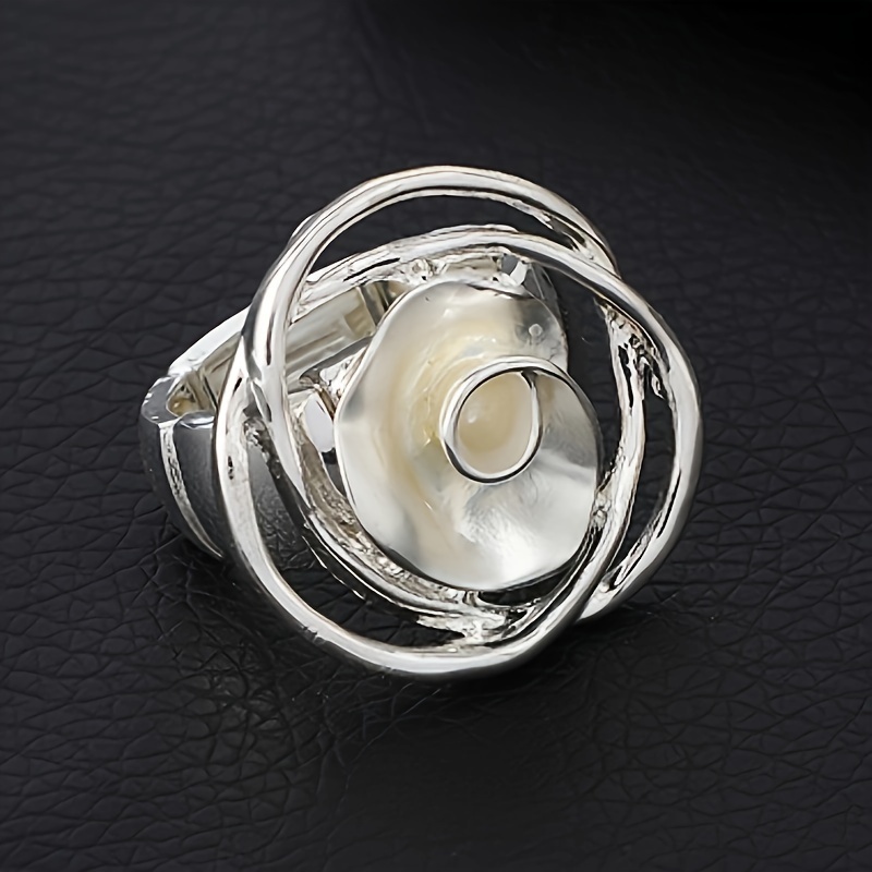 טבעת ורדים יצירתית סטייל חדש, עשויה ומסתית איכותית עם גמישות מתכונת, עשויה ומסתית איכותית עם גמישות מתכונת