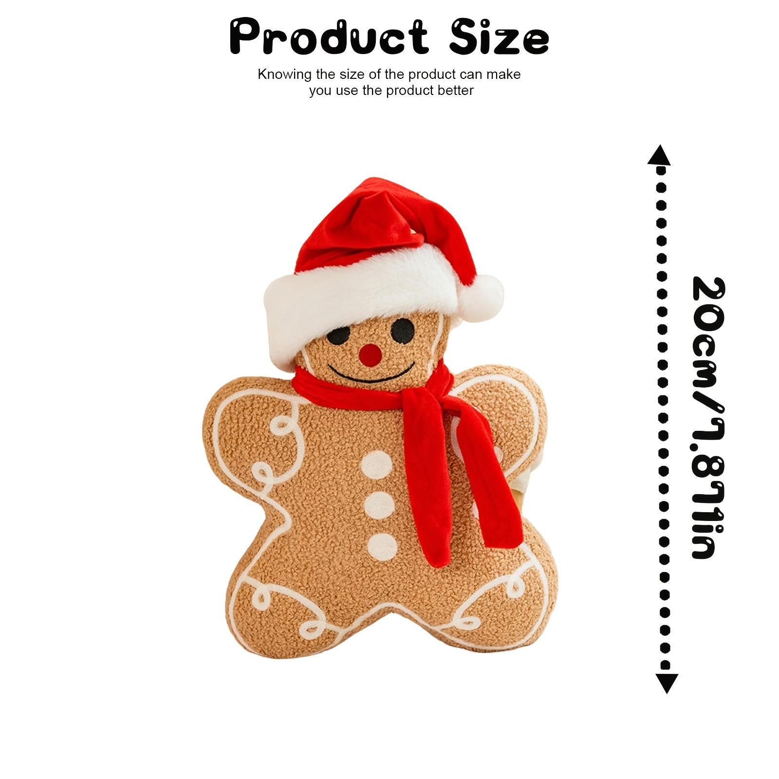 Gingerbread Plush Christmas Stuffed Toy