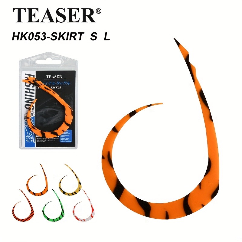5pcs bag soft tairaba spare tail tie silicone rubber spare tail inchiu jig lure accessories
