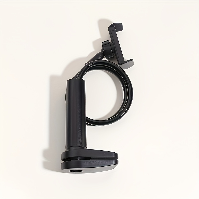 1pc Flexible Clip-on Phone Grip Holder, Long Arm Lazy Phone Stand, 360° Rotating Bedside Phone Holder, , Stable