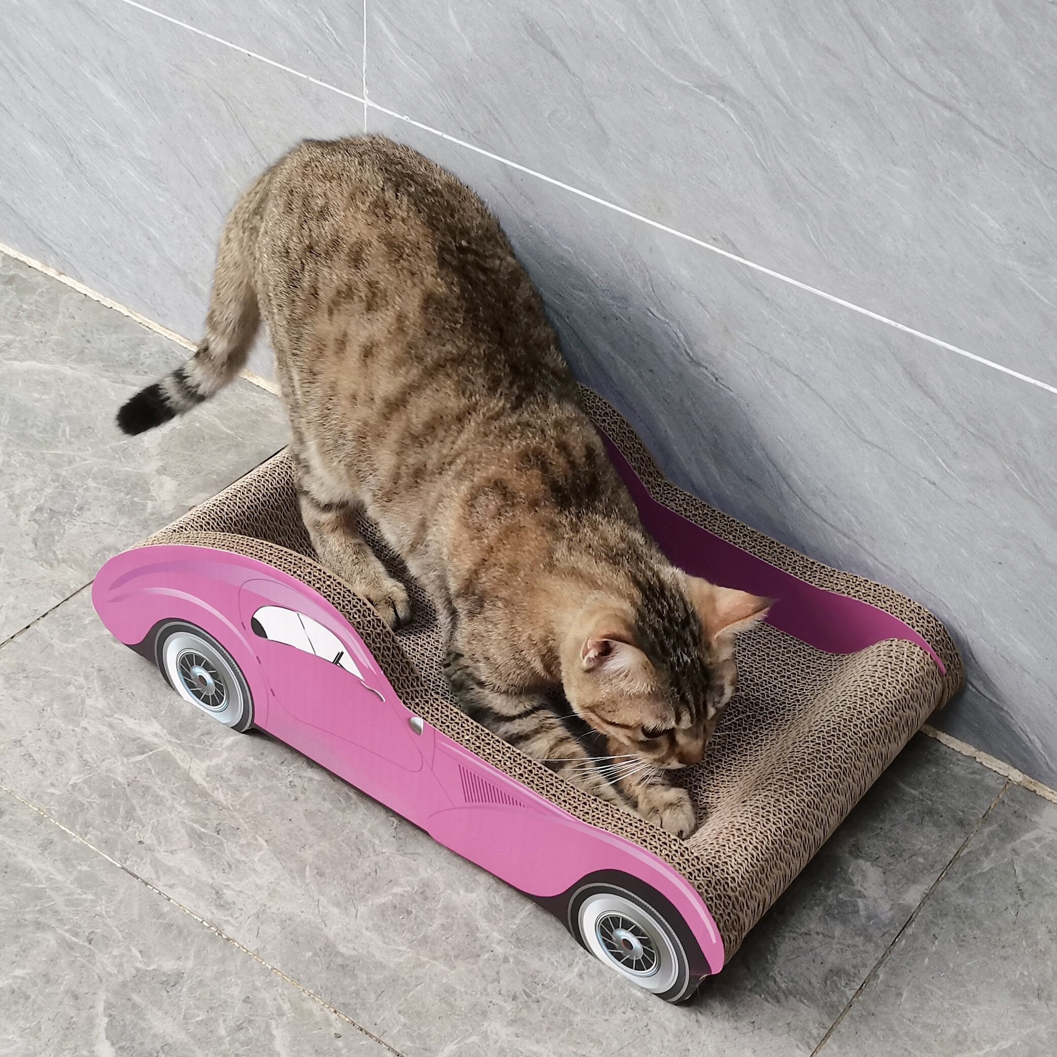 

Sports Car Cat Claw Board Nest Extra Large Claw Grinder Princess Cat Sofa Does Not Drop Crumbs Corrugated Cat Toy Cat Claw Board