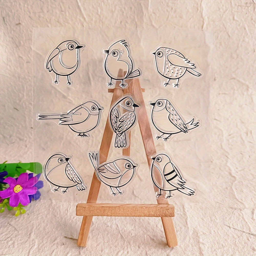 Birds Clear Stamps For Diy Scrapbooking Card Making Album Decorative Silicone Seal Craft Rubber Stamp