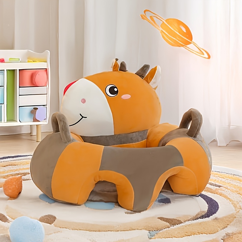 Baby Armchairs in Various Styles and Colors, Animal-shaped Baby Learning Seats with Fillings, Plush and Soft Sofa Chairs for Infants and Toddlers, Sitting Practice Cushions, Sitting Practice Backrest Seats, Sofa Backrest Chairs