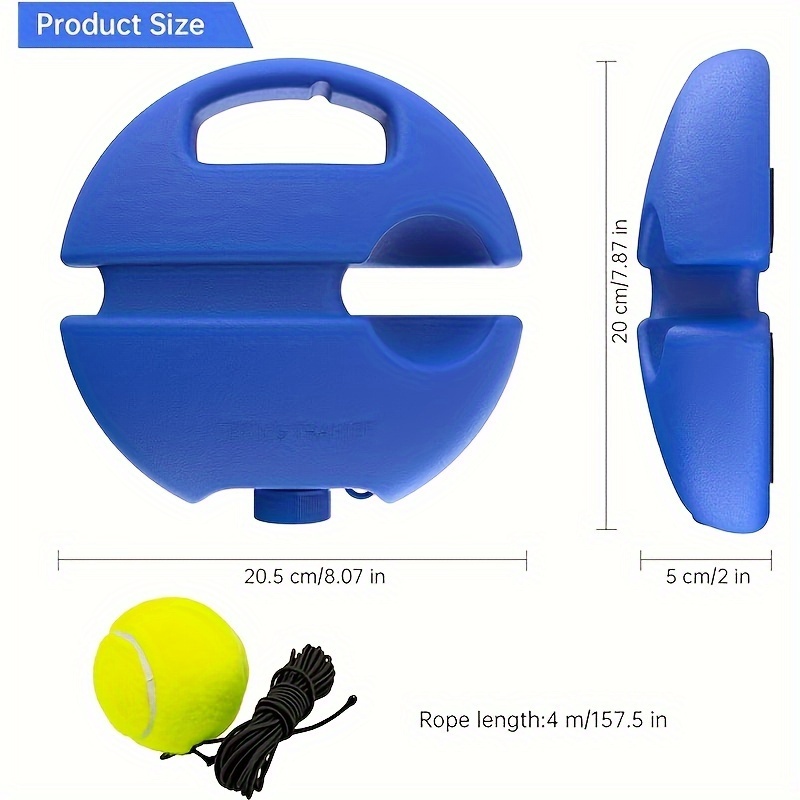 [Durability Tennis Set] High-Rebound Durability Tennis Practice Set with Base and Net Rope