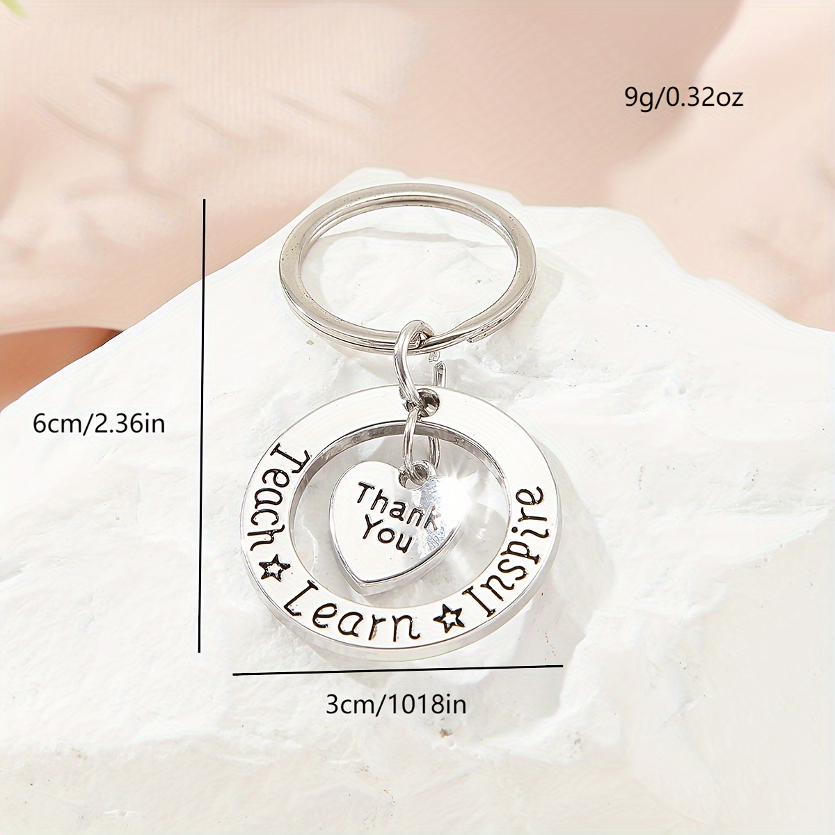 Teacher Appreciation Gift Keychain Stainless Steel Key Chain - Temu ...