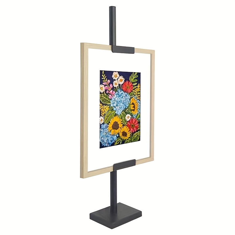Artist Easel Stand Set, Golden Adjustable Easel, Table Easel Set, Oil Painting Photo Frame Holder, Decorative Painting Hanging Shelf, Suitable for Canvas Painting, Sketching and Oil Painting, Tabletop/ , Table Easel Drawing Board