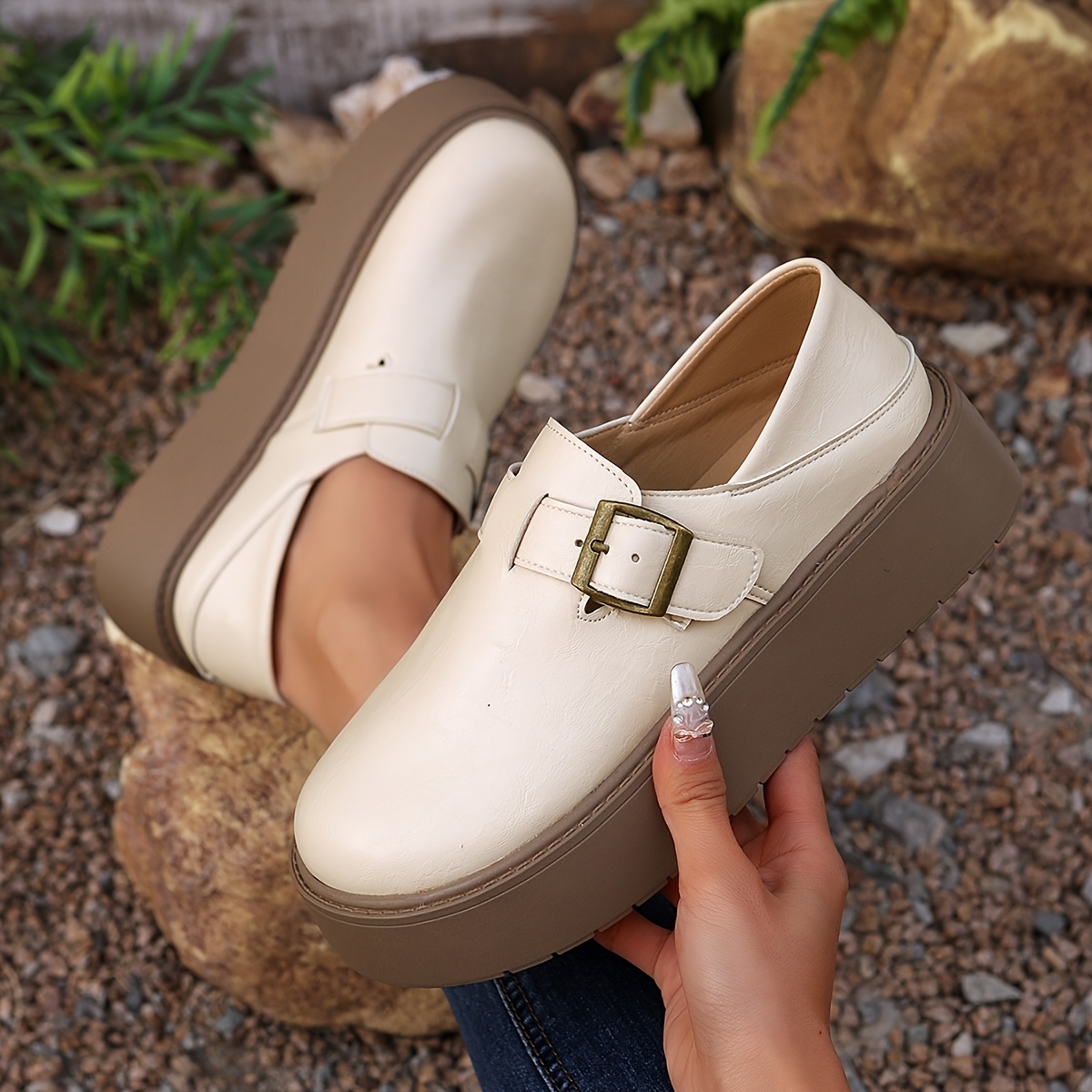 Zapato Sal Zapatos De Salon Beige Zapatillas Mujer Cómodas Salón