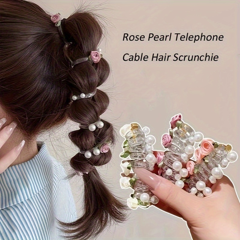 

Cable Hair Scrunchie - Guijui Brand, Resin Material, , Mixed Colors, Suitable For , Daily And Casual Wear