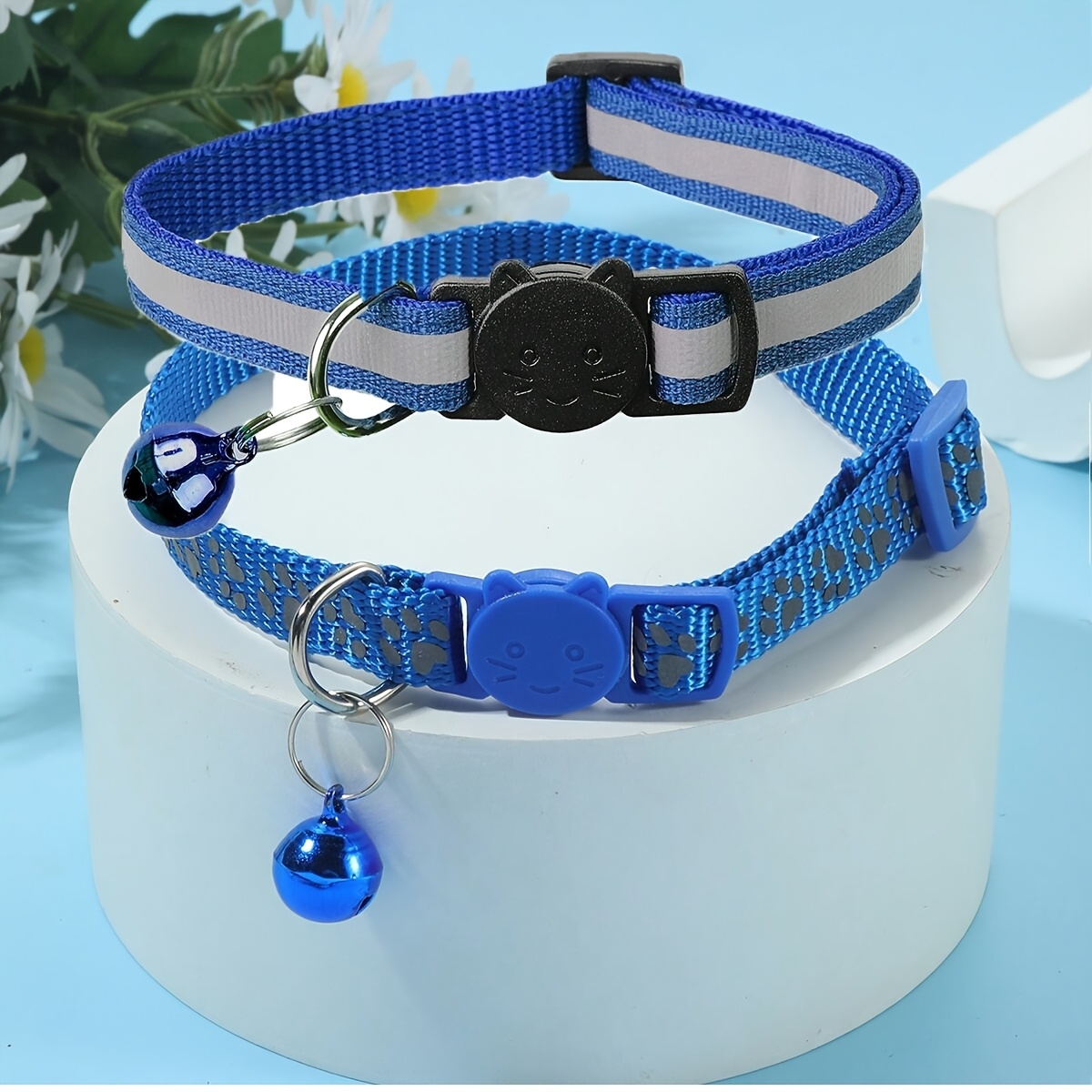2pcs reflective pet collars light up when illuminated keep your pets   at night Product details 4