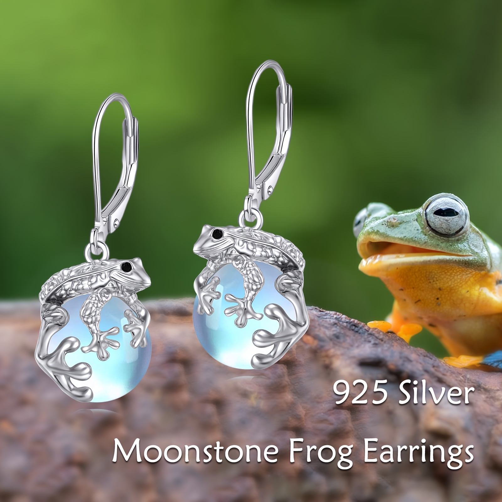 Froggy Earrings Frog Earrings Silver Cute Frog Earrings