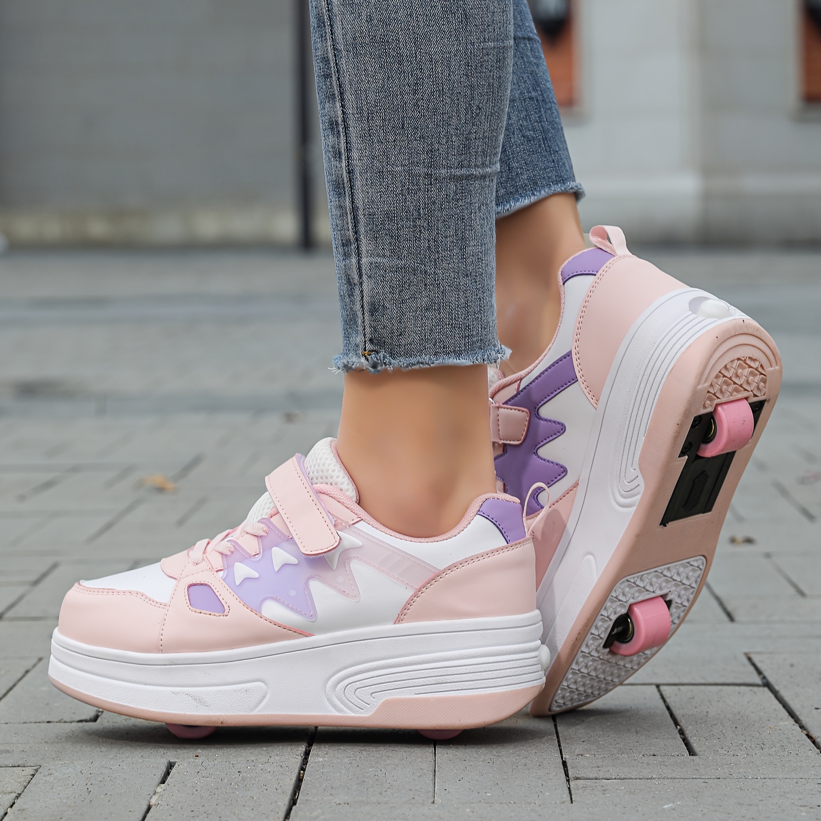 à roulettes jeunes 2025 baskets basses synthétiques Temu Belgium