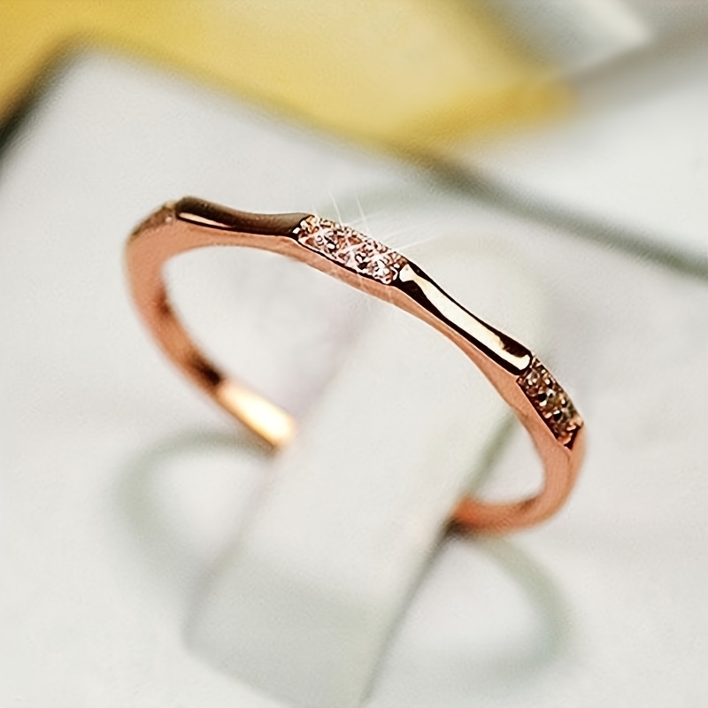 Women's CZ Ring for Everyday & Party Wear Copper Band