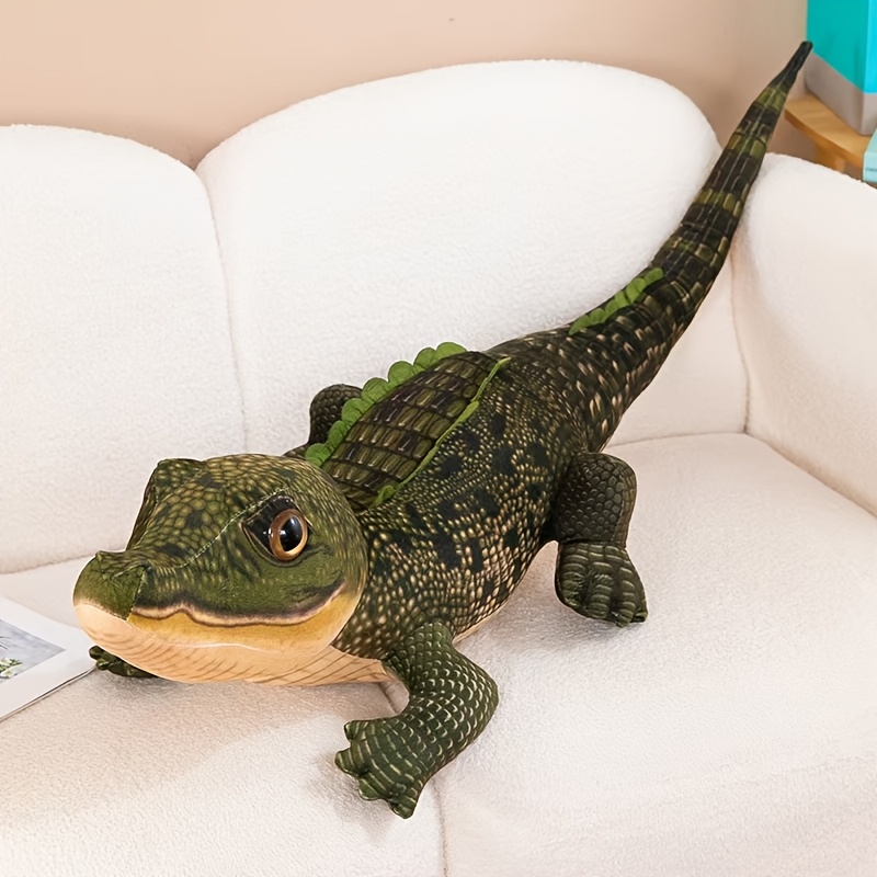 TEMU Cuddly Crocodile Stuffed Animals, Plush Pet Dolls For Playtime - Comforting Toys For Pets To Ease Their Boredom