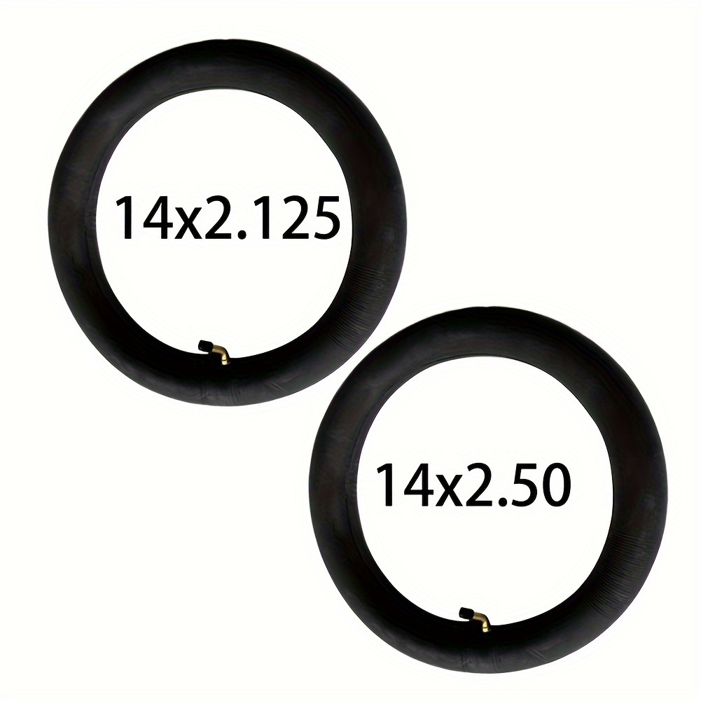 

1pc Electric Bike Tire Inner Tube 14x2.125/2.50, Synthetic Rubber, , Schrader Valve, Reliable