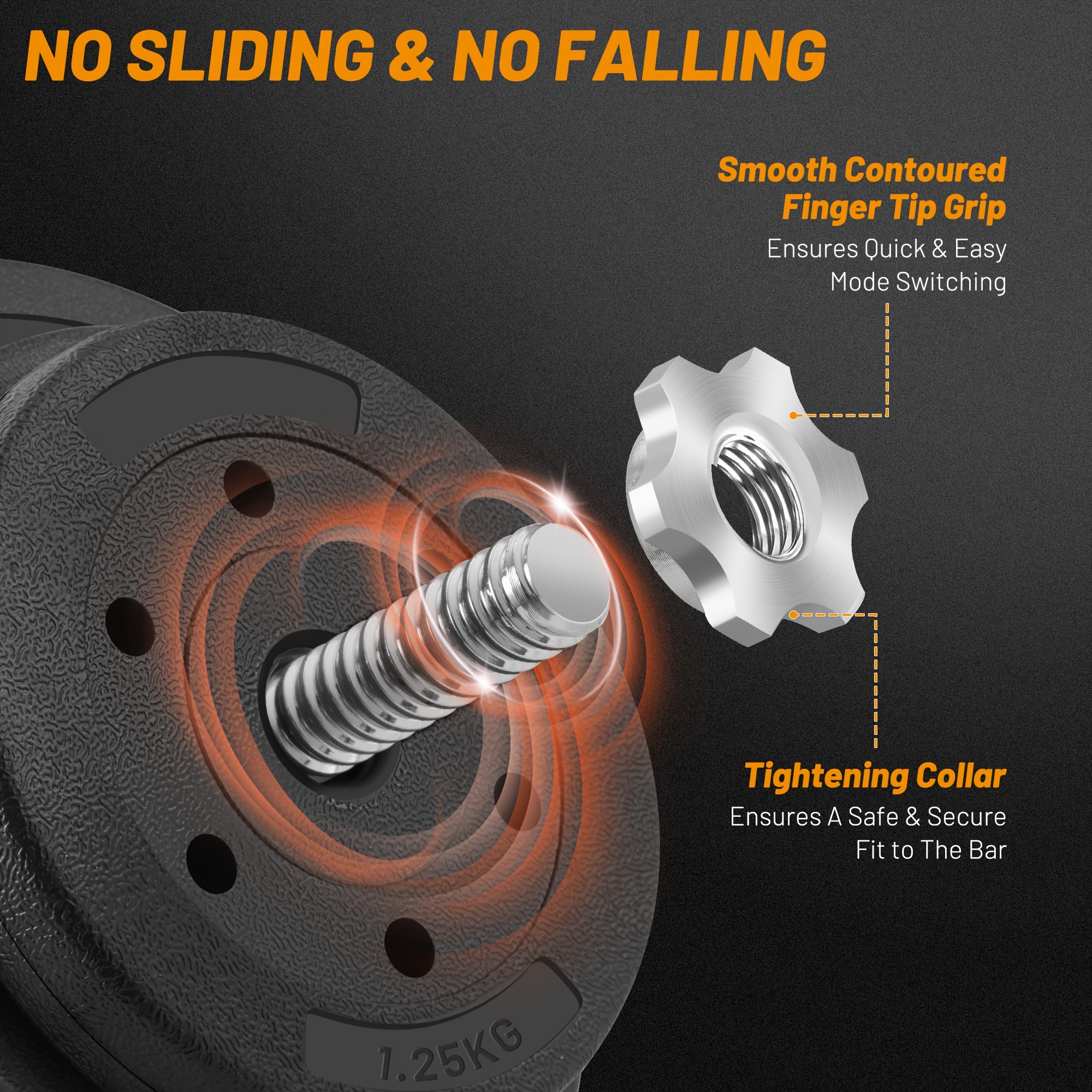 70lbs Free Weights Set, Upgraded Adjustable Dumbbell Set - 2in 1 Weight Set Used As Kettlebells, Barbell - Fitness Exercise For Home Gym, Best Christmas Gifts For Both Men And Women