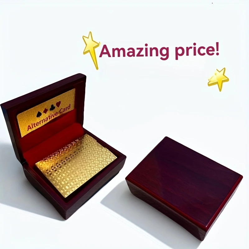 high quality gift box 3 wooden boxes 3 high quality waterproof poker cards a must have for the details 3