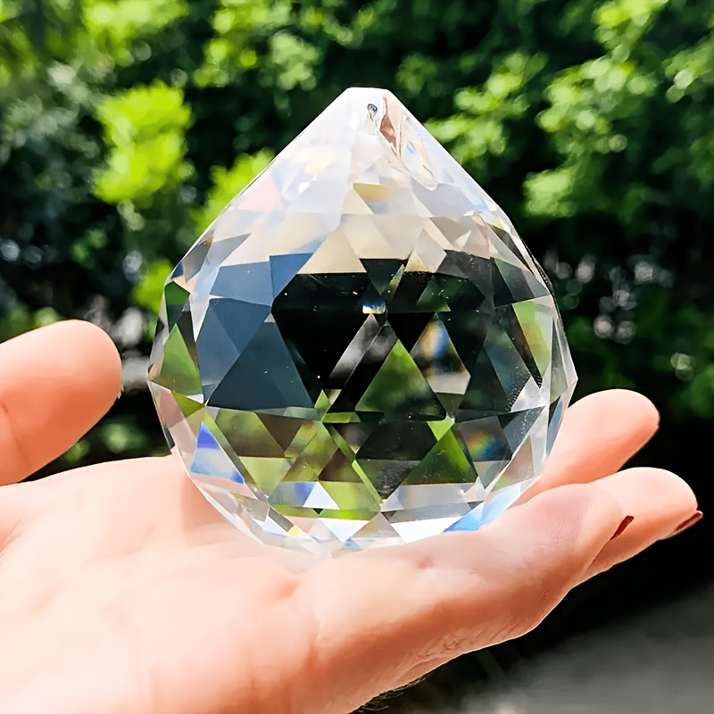 50mm K9 Crystal Ball Prism Sun Catcher - Handcrafted , Window & Wall Decor, Light- Art Pendant For Home & Garden