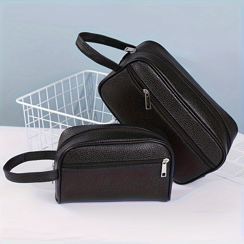 

Men's , Wash Razor Storage Bag, Stylish Business Handbag For Daily Commute & Leisure Vacation Travel