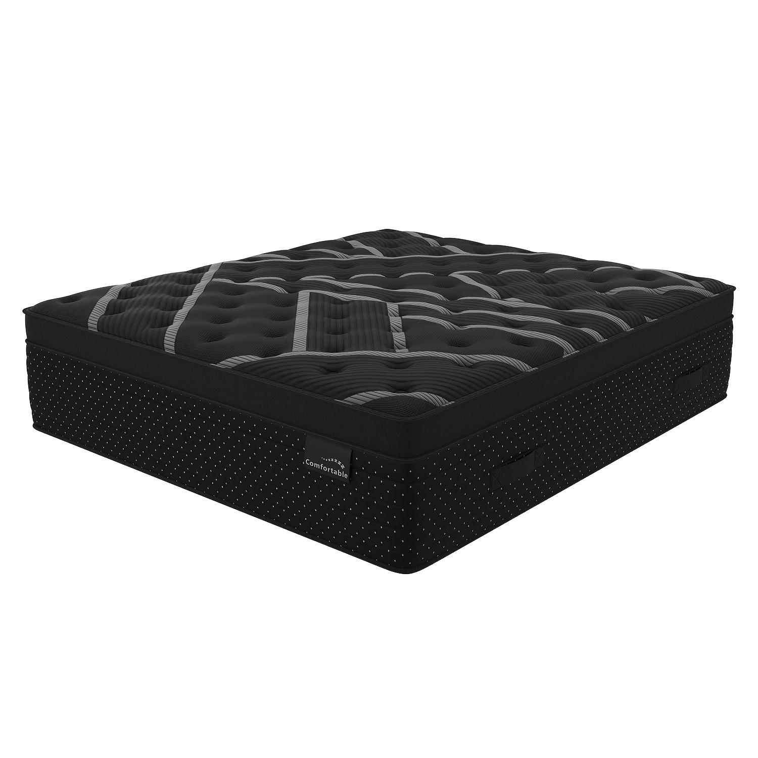 14in Twin Full Queen King Bed Memony Foam Spring Hybrid Mattress, Medium Firmness Lumbar Support For Home