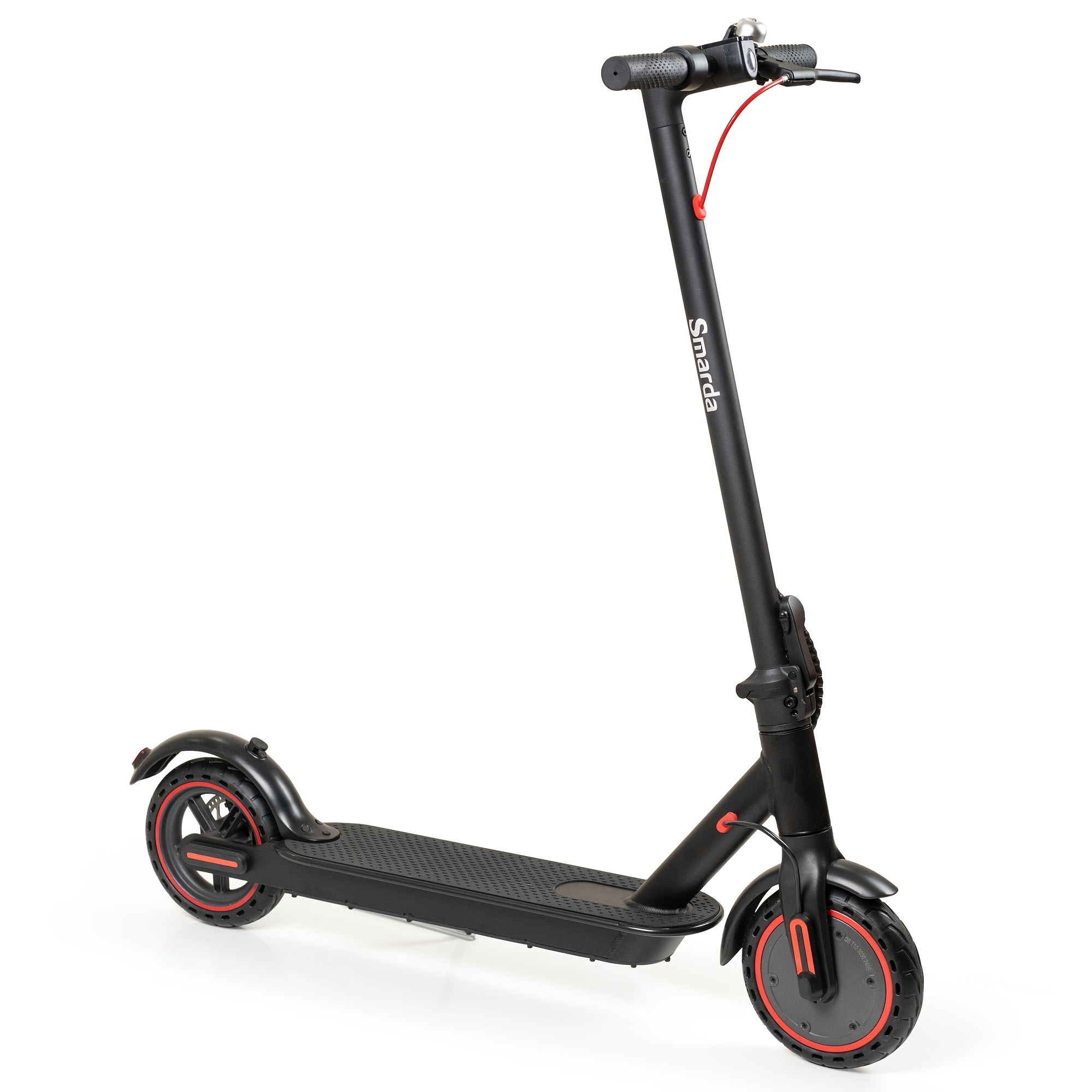 TEMU Portable Electric Scooter, 8.5 Inch Solid Tires, 350w42v, Range 19 Miles, Suitable For Teens And Adults, Easy To Fold, Suitable For Commuting, Shopping, Campus And Travel