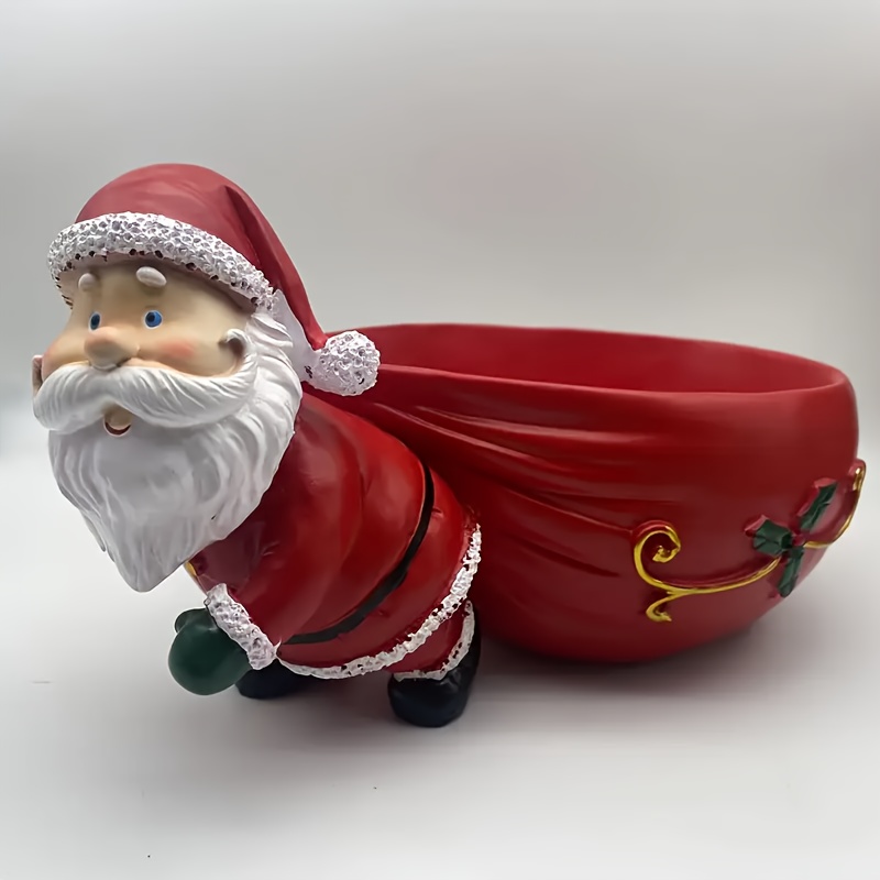 1pc Santa Claus Gift Bag Statue, Suitable For Decoration In Places Like The Entrance