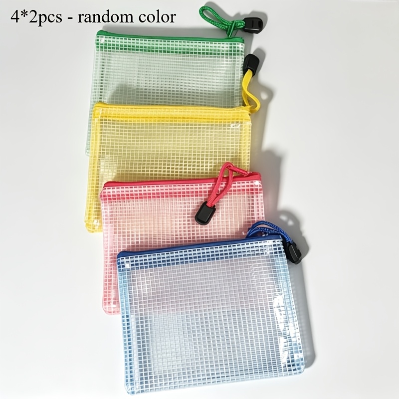 TEMU 4/8 Mini Grid Pvc Small Bags | Color Random, Classic Small Wallet, Card Bag, Headphone Bag, Bag, Office Supplies, Small Jewelry Bag.