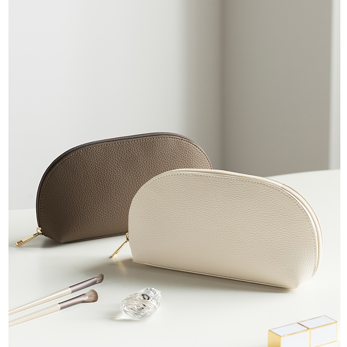 Premium Makeup Bag, Fashionable Portable Multifunctional Storage Pouch for Sanitary Pads, Coins, Keys, Lipstick, Etc., Large Capacity Cute Travel Cosmetic Bag, Commute And Business Trip 3pcs Set, Mother'S Day Gift, Valentine'S Day