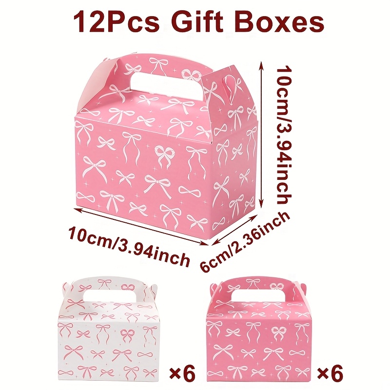 TEMU 12 pezzi, Scatole Portatili con di Carta, Scatole Regalo per Feste a Tema, Scatole Decorative per Matrimoni e Feste di , Accessori per Feste di