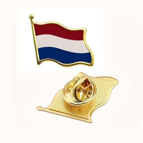 1 6pcs pins metal material fluttering emblem brooch souvenir