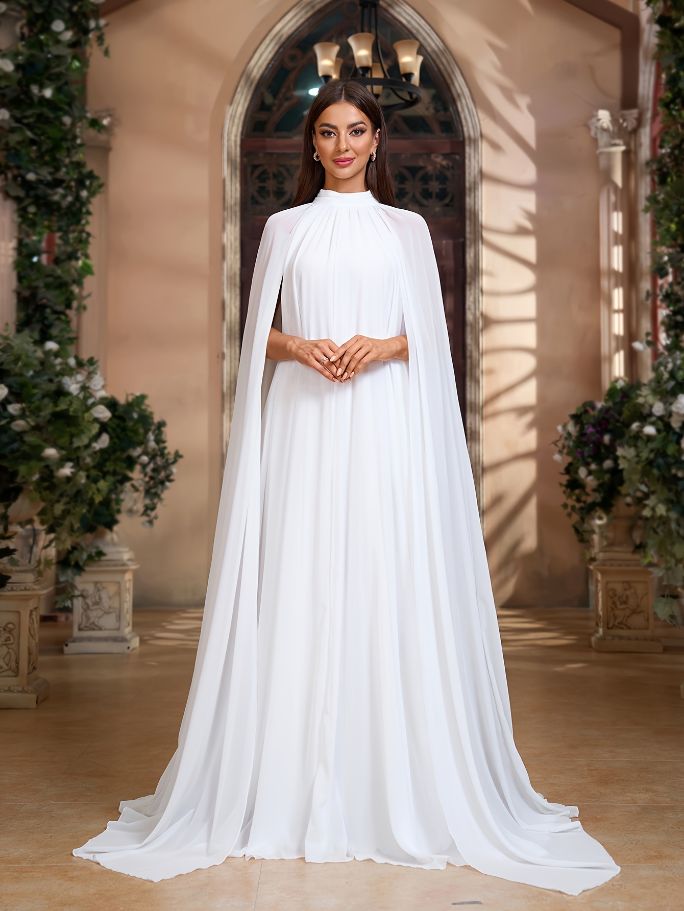 Wedding Dress Robe MaternitÃ© Longue Manches Longues Robe Longue