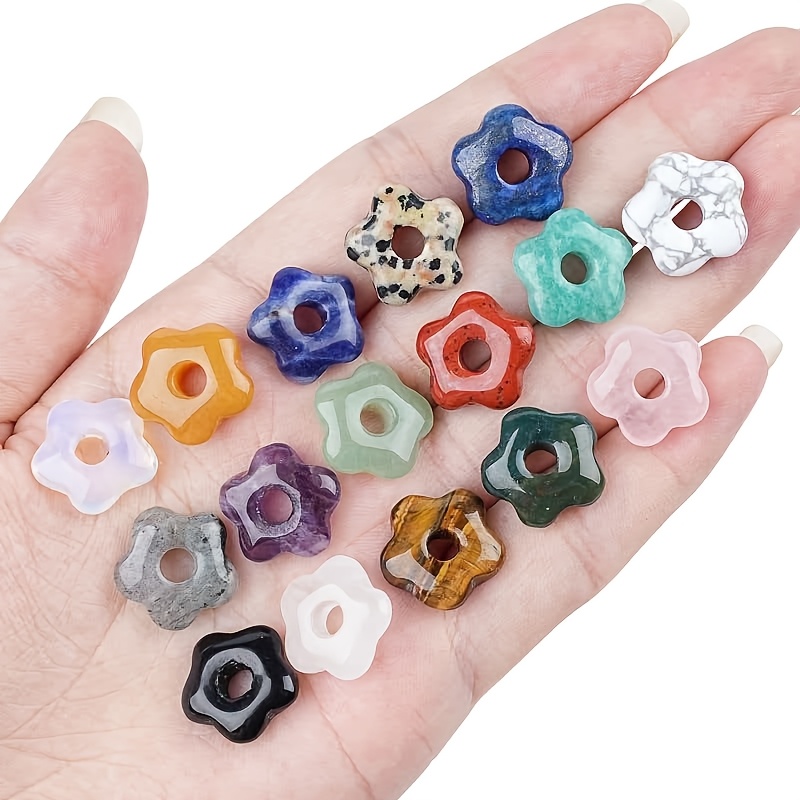 5pcs Crystal Multicolor Flower-Shaped Jewelry Additions