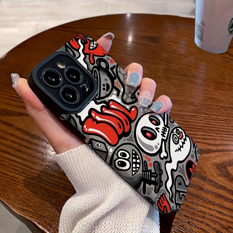 

Anime Cartoon Design Phone Case For Iphone Models 6 Through 15 Plus - , Stylish, And Trendy With Dirt Resistance And Shockproof Features