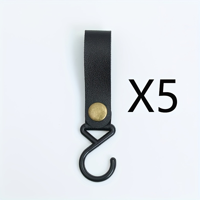 E-shop 5 PU Tragbare Außen Camping S-Typ Haken, Geeignet für Zuhause Dreieck Lagerung Rack Haken, Utility Haken